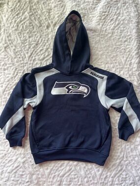NFL Kids Seahawks Navy Pullover Sweatshirt | Size 7